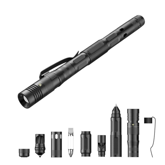 Multifunctional Ballpoint Pen With 100LM Flashlight Tool