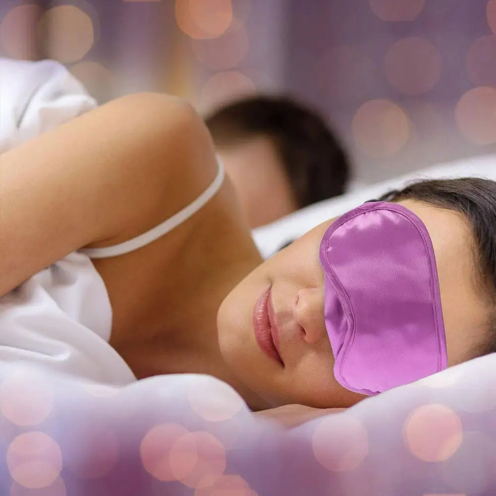 Lunch Break Sleep Eye Mask Satin Light Blocker Soft Cover