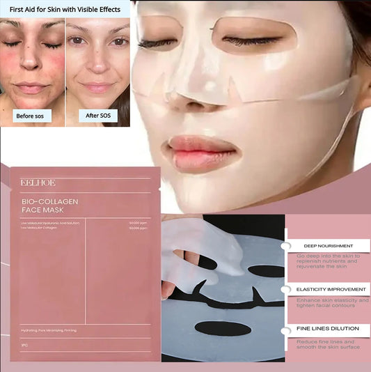 Mask Bio Collagen Face Shrink Pores Deep Hydrating Overnight Mask