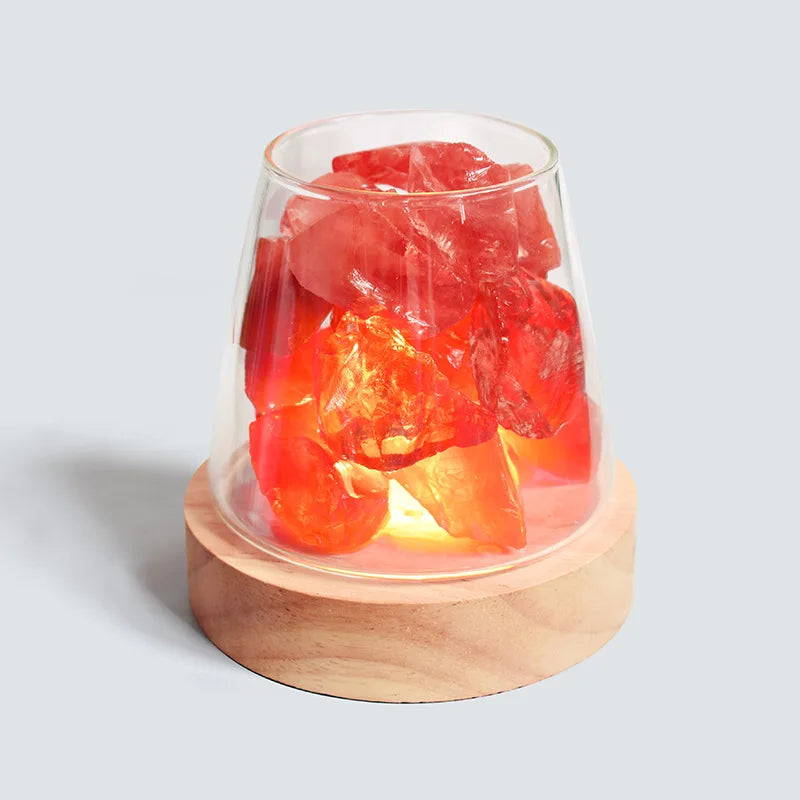 C2 Natural Himalayan Salt Table Lamp Essential Oil Diffuser Light