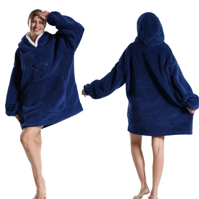 2024 Winter Oversized Wearable Blanket Hoodie for All