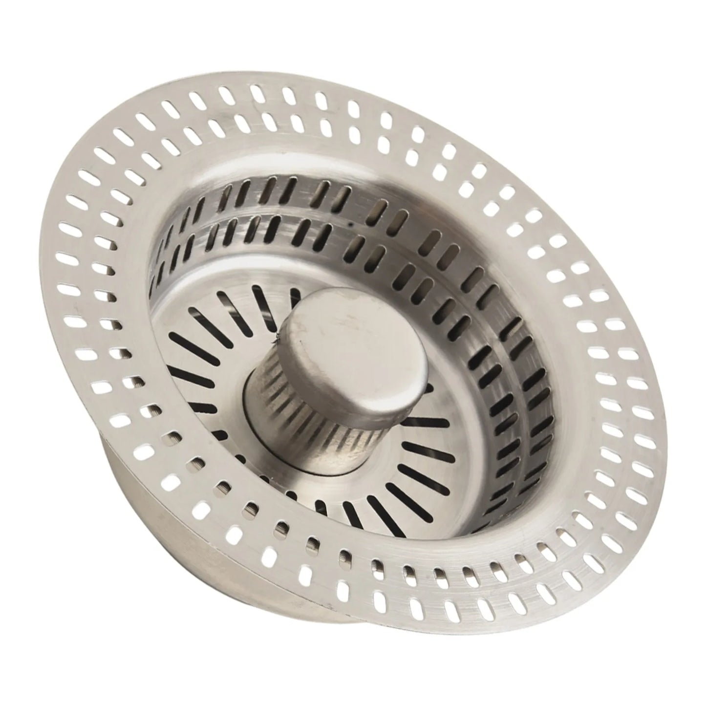 3 In 1 Kitchen Sink Drain Strainer Stainless Steel Stopper