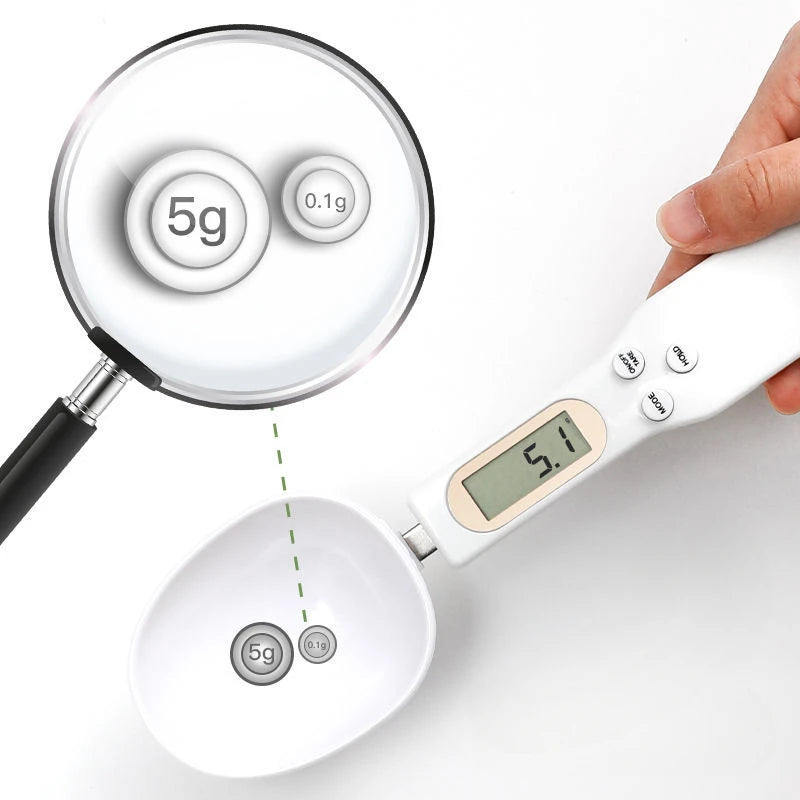 Spoon Scale Handheld Multifunctional Kitchen Scale for Wellness