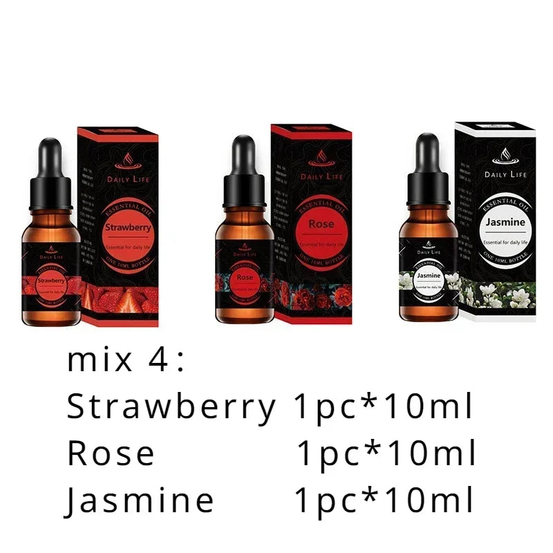 10ml*3pcs Aromatherapy Plant Essential Oil Refill Set