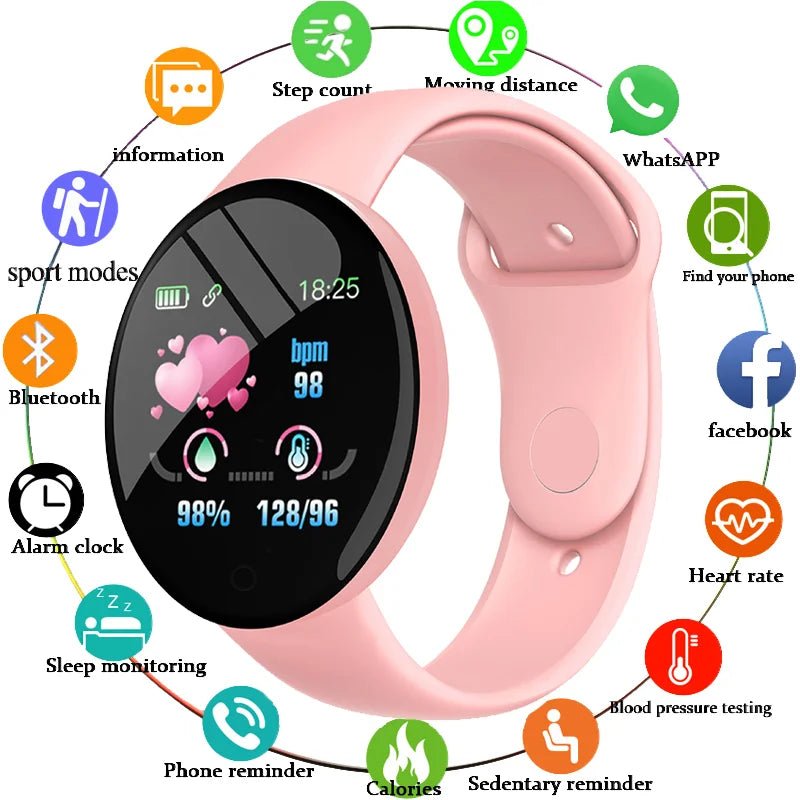 D18 Pro Smart Watch Men Women Bluetooth Fitness Tracker