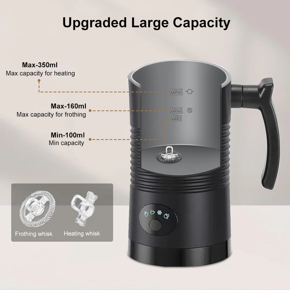 Electric Milk Frother Automatic Rotary Foamer for Coffee