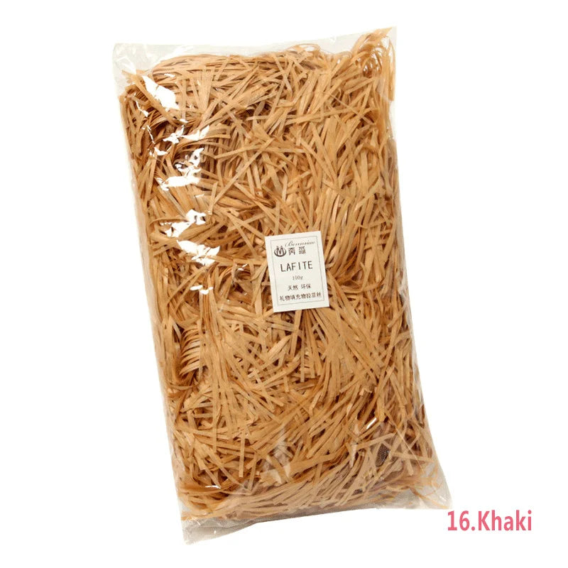 50g Multicolored Raffia Paper Shreds for Elegant Gift Wrapping