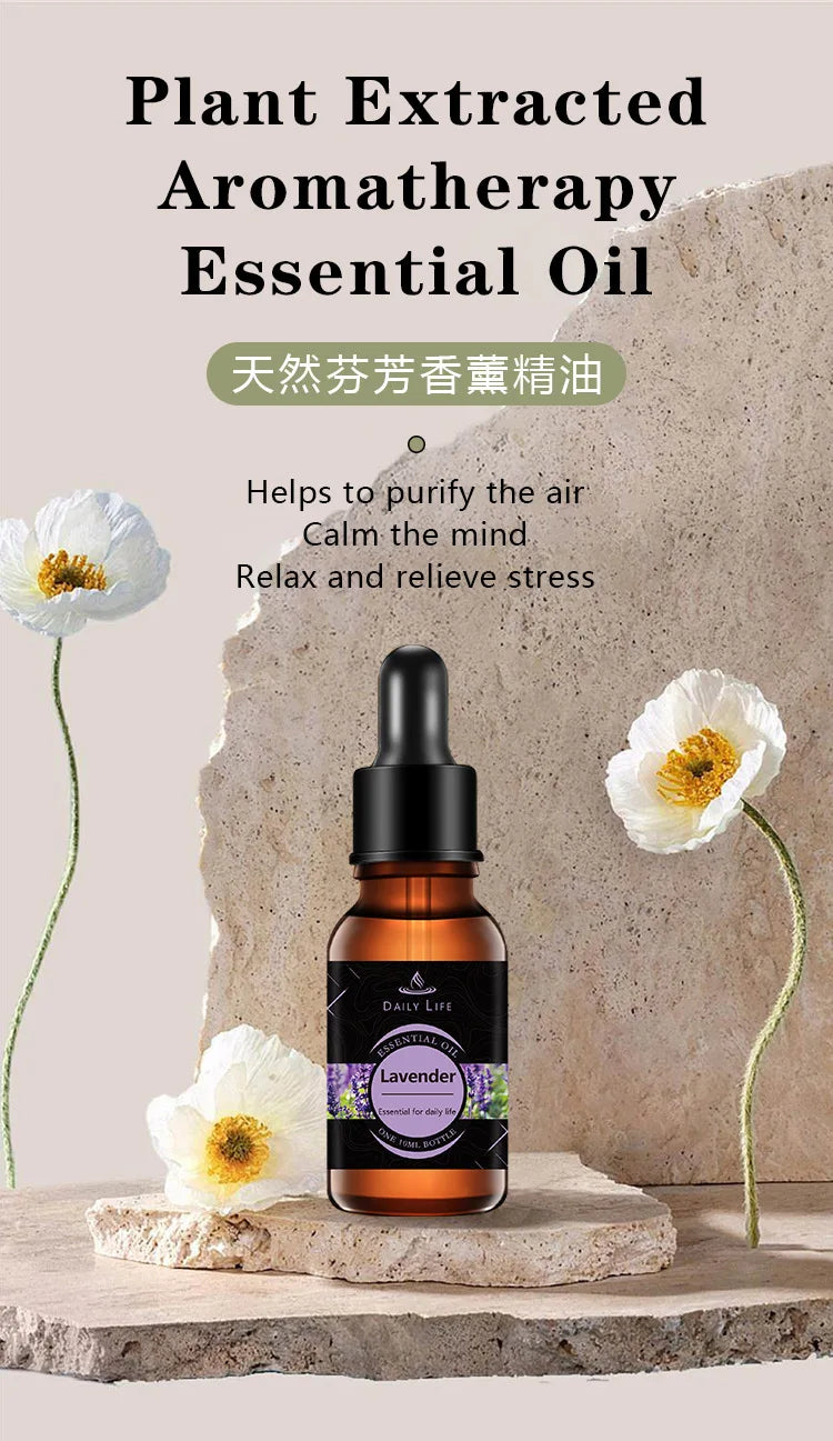 10ml*3pcs Aromatherapy Plant Essential Oil Refill Set