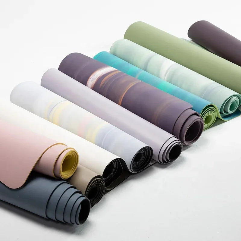 Multicolour Eco Friendly Anti Slip Yoga Mat 5mm PU Rubber