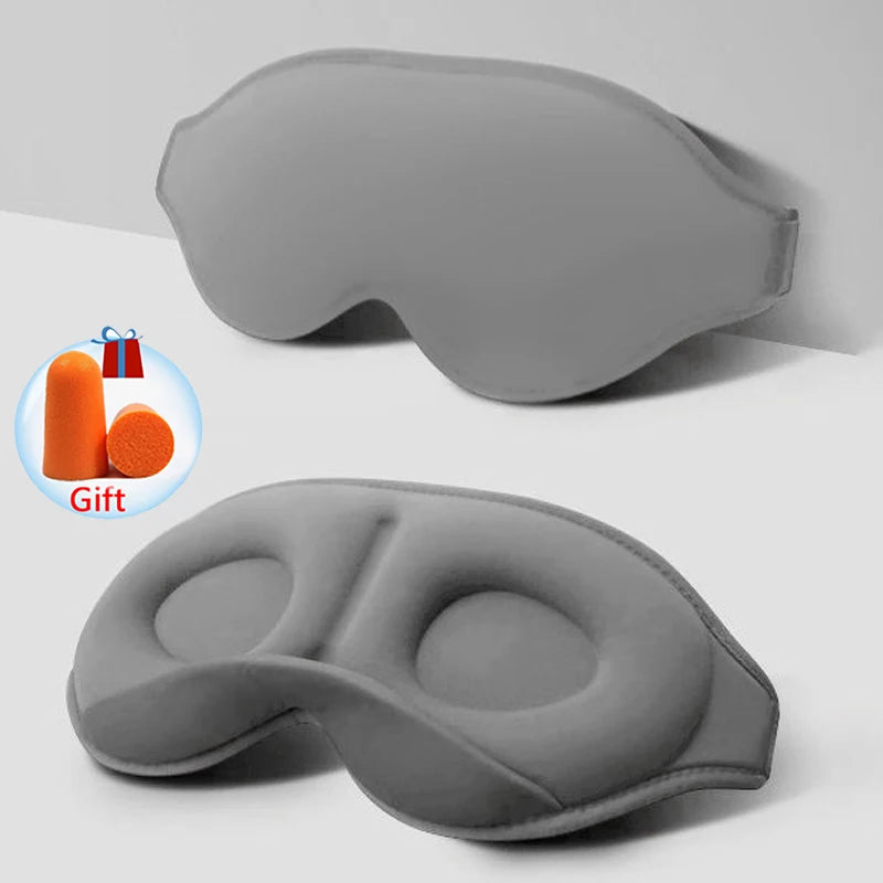 3D Sleeping Mask 100% Blockout Light for Travel Comfort