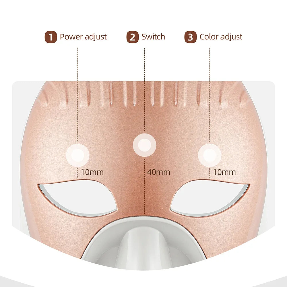 Foreverlily Mascarilla Facial LED Wireless Skin Care Device