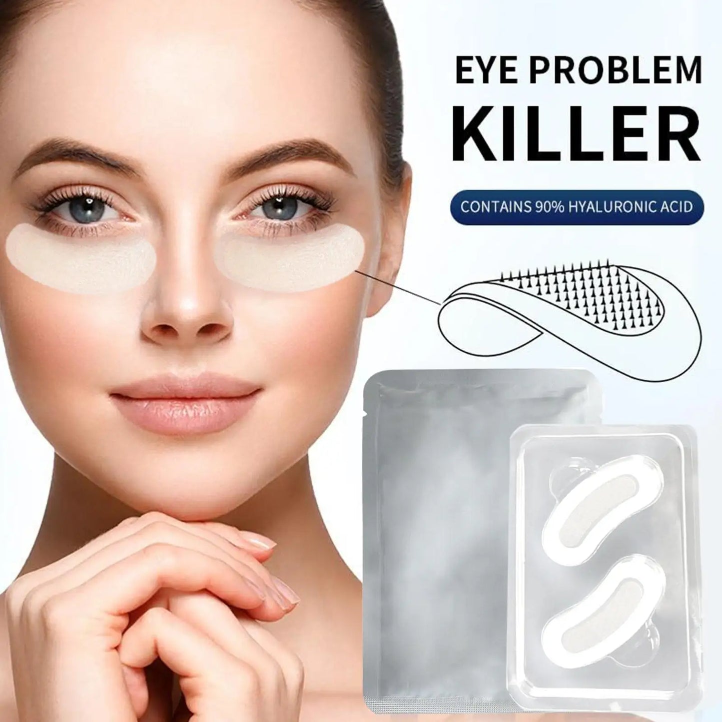 Micro-Needle Under Eye Patch Anti Wrinkle Hyaluronic Acid Eye Patches