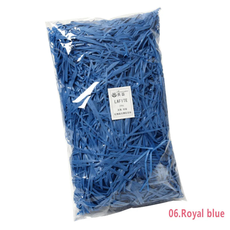 50g Multicolored Raffia Paper Shreds for Elegant Gift Wrapping