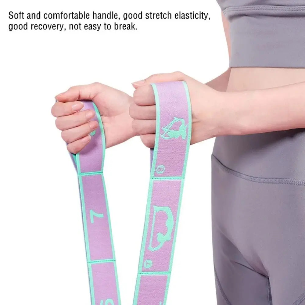 Yoga Stretching Belt Elastic Resistance Bands for Fitness