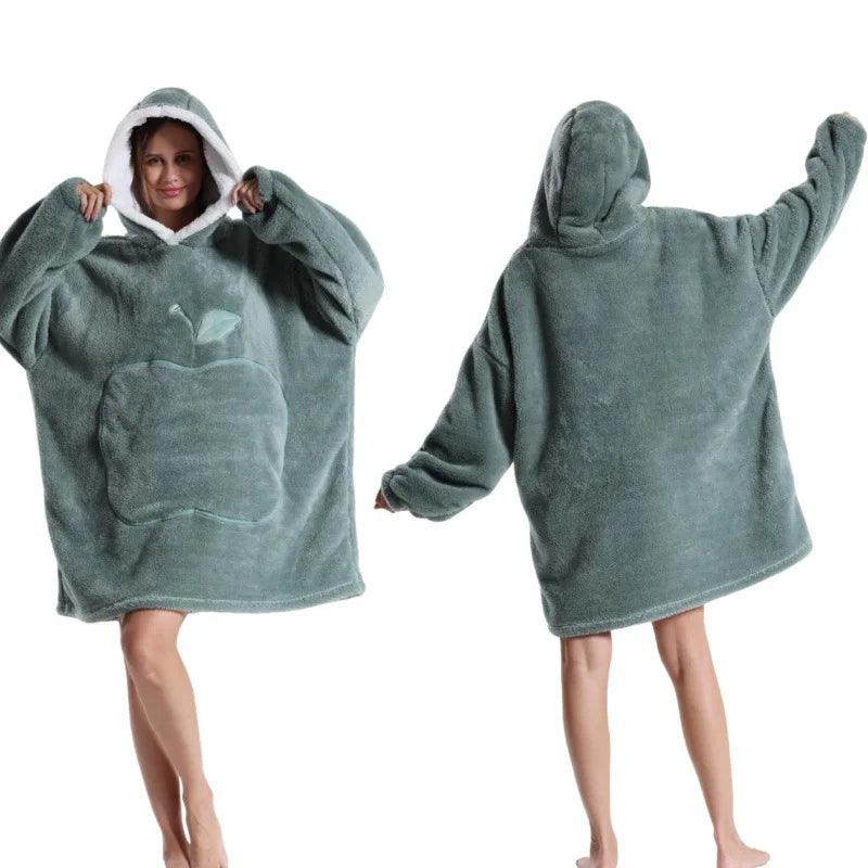 2024 Winter Oversized Wearable Blanket Hoodie for All