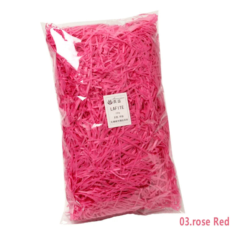 50g Multicolored Raffia Paper Shreds for Elegant Gift Wrapping