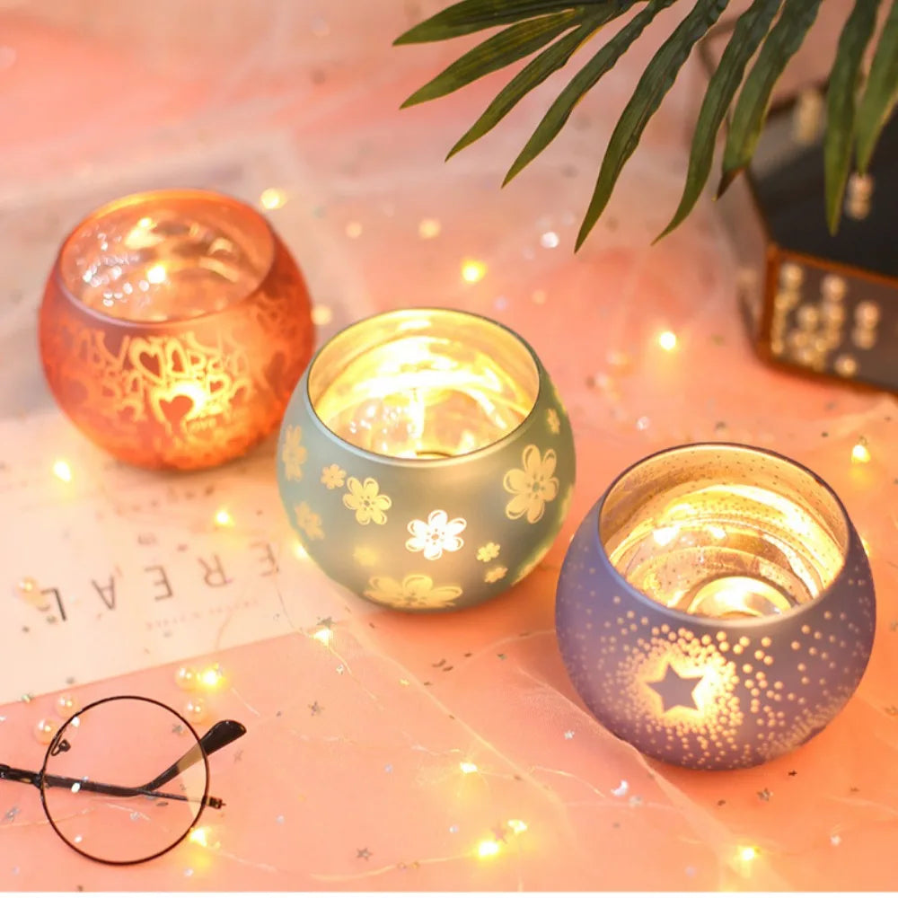 Colorful Candle Holder Starry Night Tea Light Holder Classy Décor