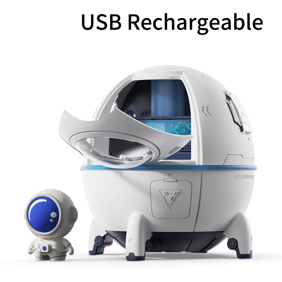 220mL Space Capsule Air Humidifier USB Rechargeable Aromatherapy Diffuser