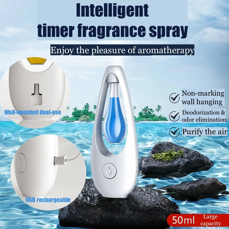 Room Air Freshener Spray Rechargeable Aromatherapy Diffuser Scent