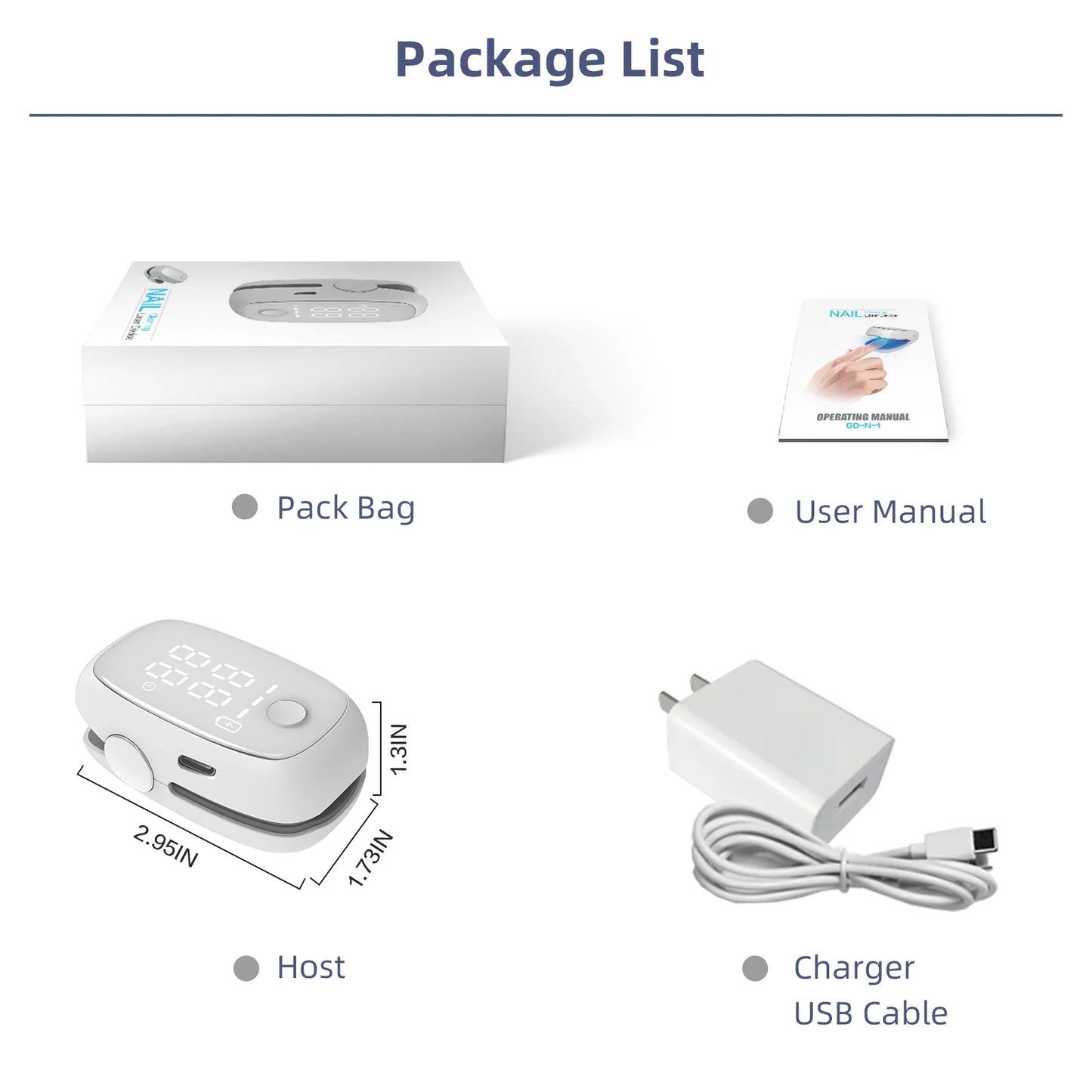 Low Level Cold Laser Toenail Fungus Therapy Device for Healing