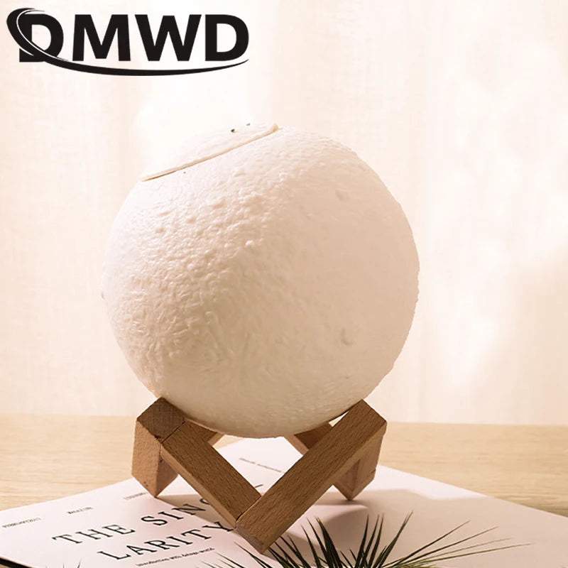 DMWD USB Aroma Humidifier Diffuser With Moon Lamp Night Light