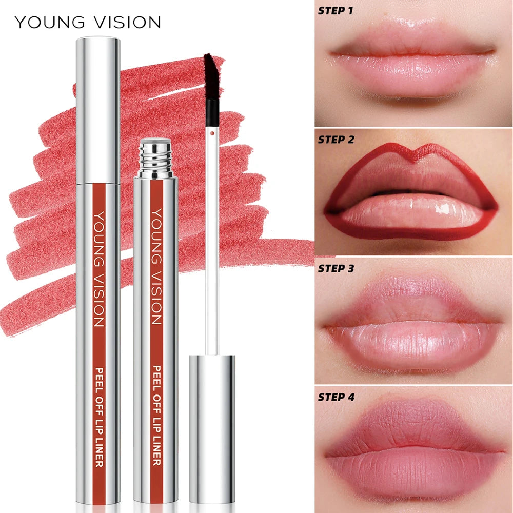 Young Vision Tear-Off Lip Liner Matte Smudge-Free Pencil