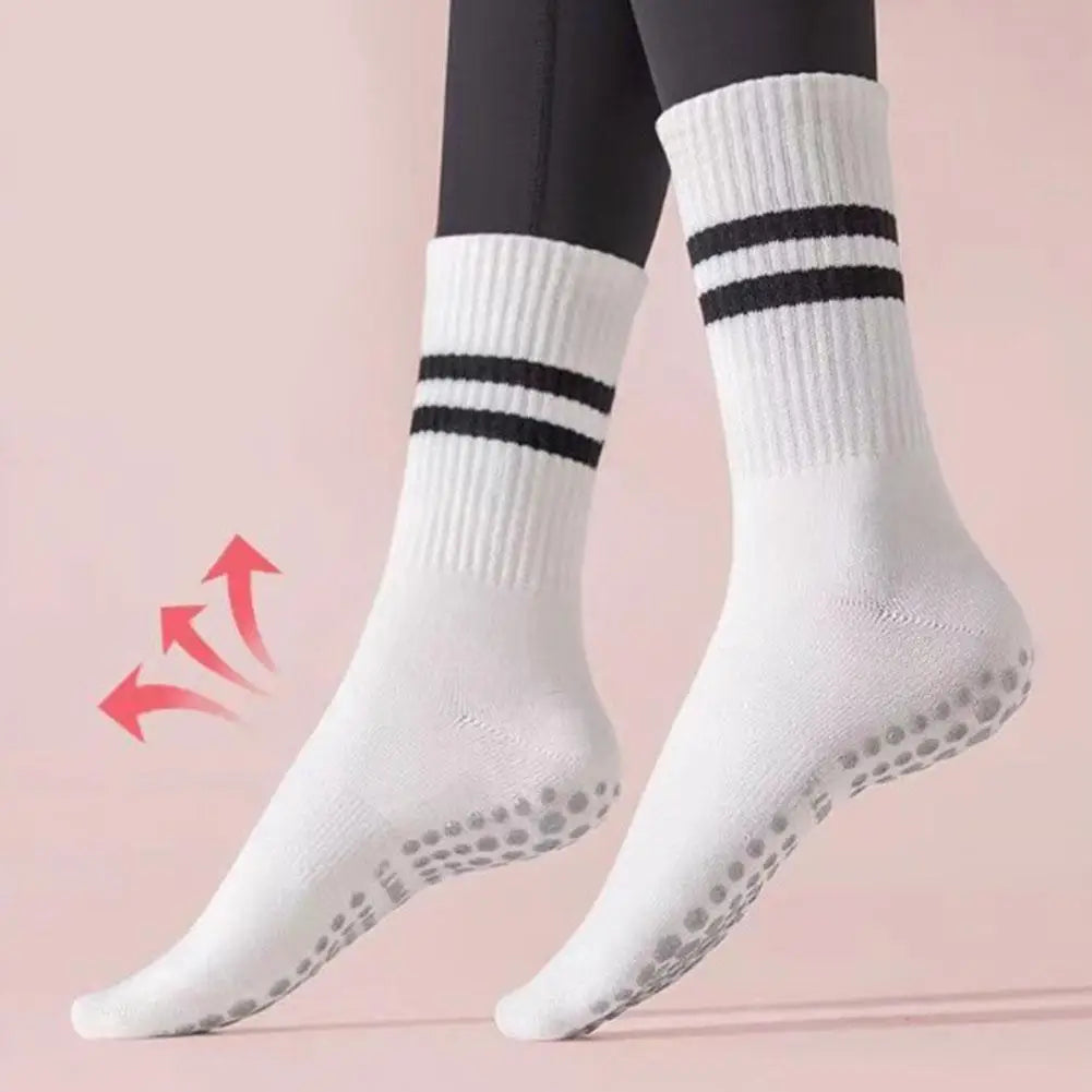 8 Colors Sports Socks Cotton Mid-tube Bottom Non-slip Yoga