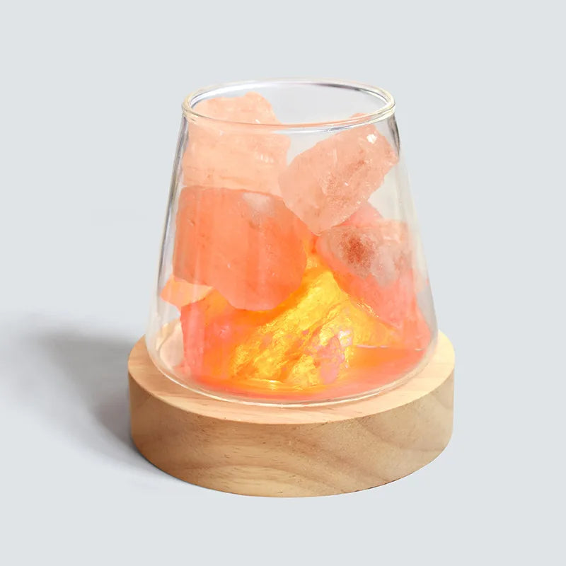 C2 Natural Himalayan Salt Table Lamp Essential Oil Diffuser Light