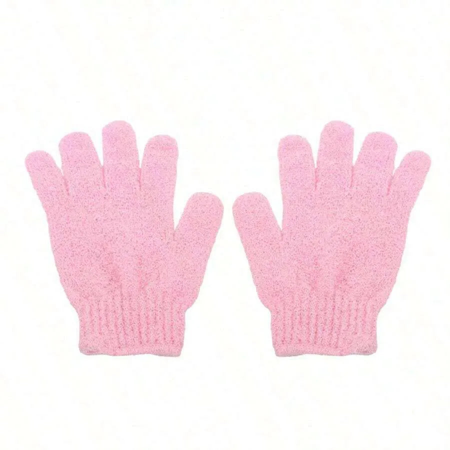 2pcs/6pcs/12pcs Reversible Exfoliating Shower Gloves for Luxurious Skin Care