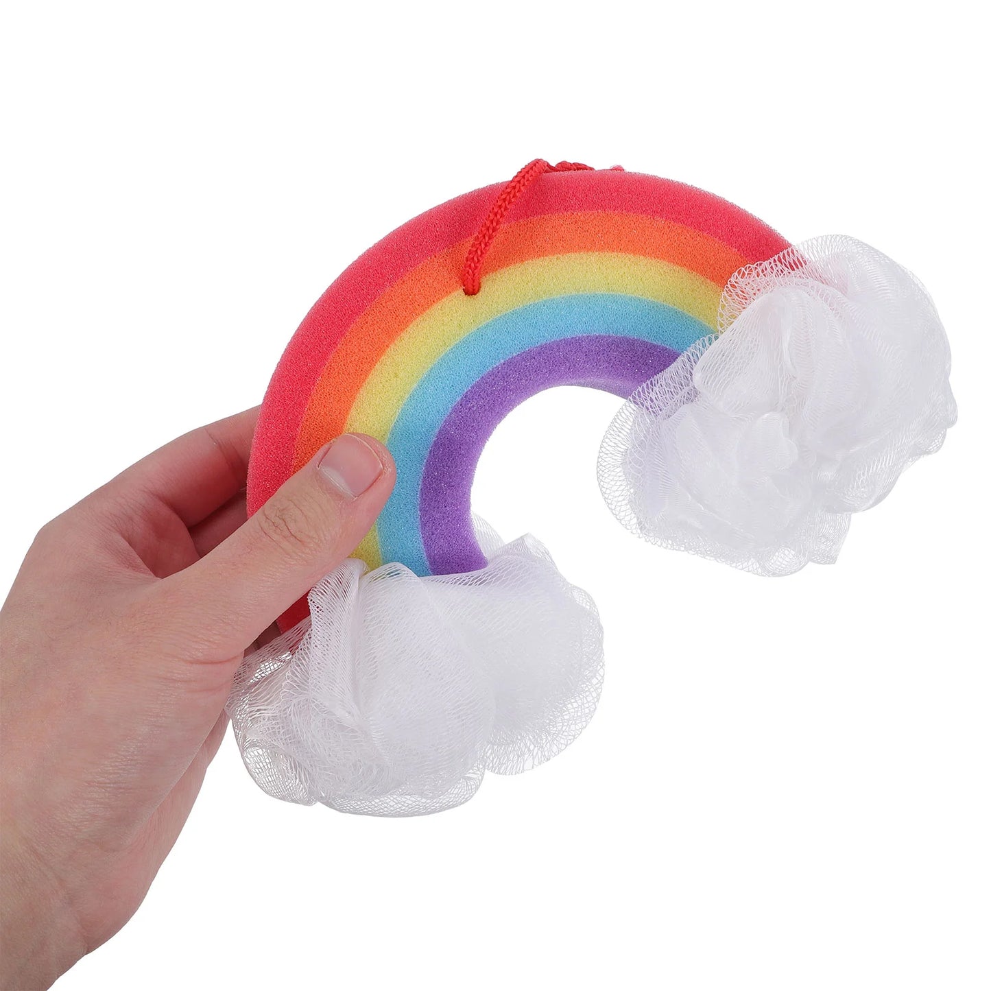 2 Pcs Rainbow Bath Flower Sponge Loofahs for Shower Kids