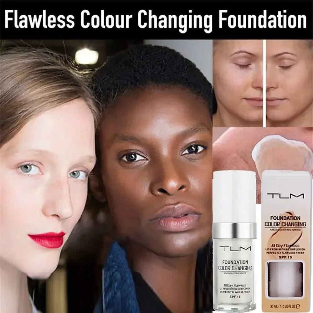 30ML TLM Foundation Color Changing Makeup Base Cream