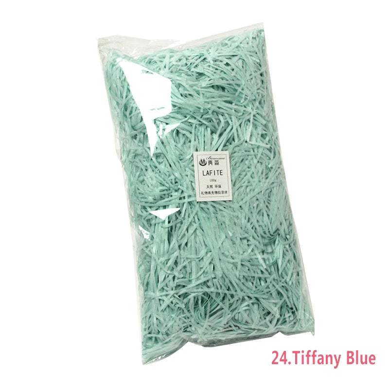 50g Multicolored Raffia Paper Shreds for Elegant Gift Wrapping