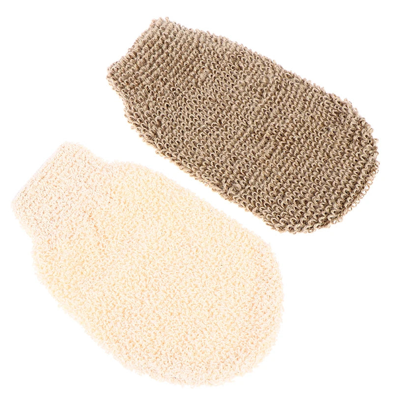 2 Pcs Peeling Exfoliating Gloves Bath Towel For Spa Massage