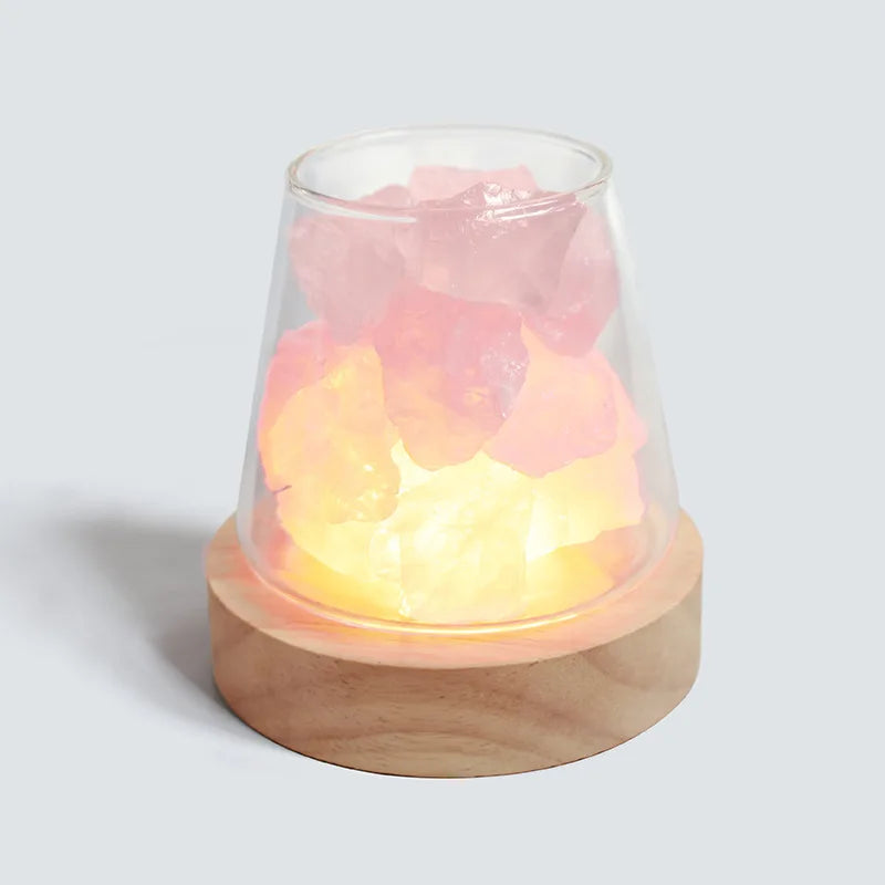 C2 Natural Himalayan Salt Table Lamp Essential Oil Diffuser Light