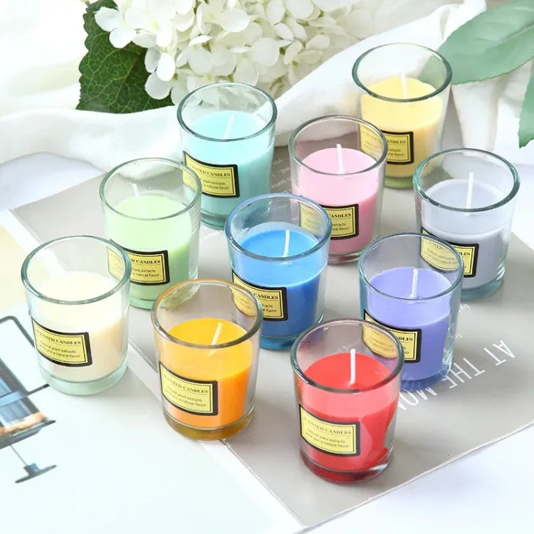 Plant Wax Scented Candle Gift Box Soybean Candle Glass Cup