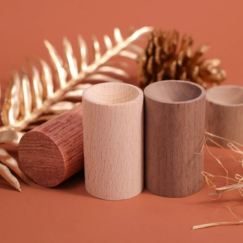 1/5PCS Mini Wooden Essential Oil Diffuser for Home Serenity