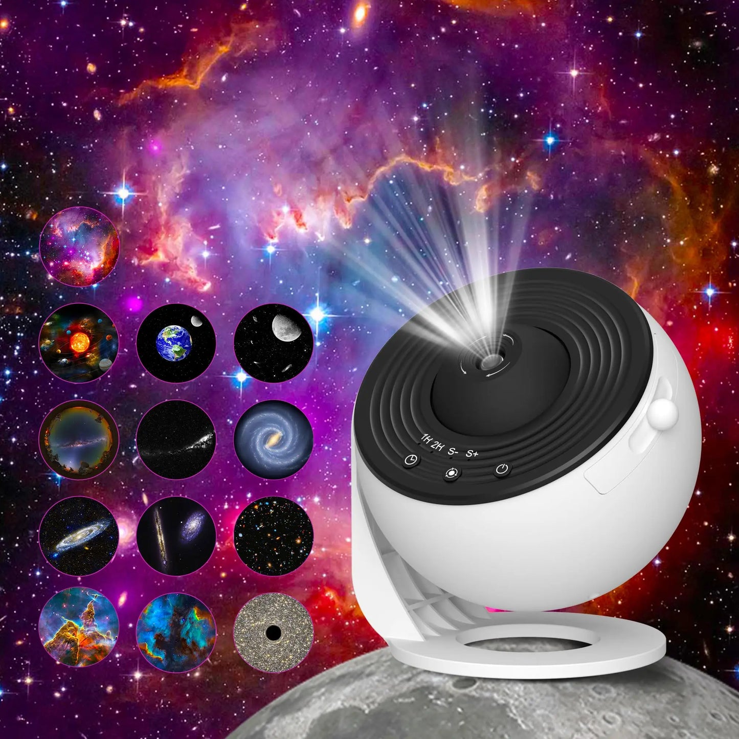 Night Light Galaxy Projector Starry Sky Projector 360 Rotate Planetarium Lamp For Kids Bedroom Gift