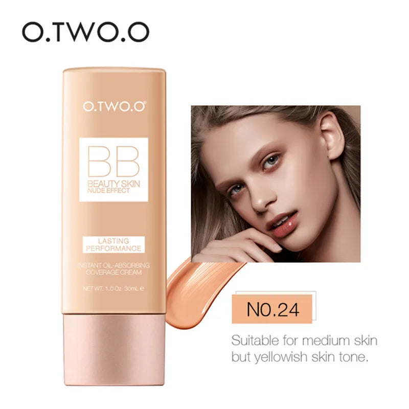 O.TWO.O Makeup Base BB Cream Natural Whitening Liquid Foundation