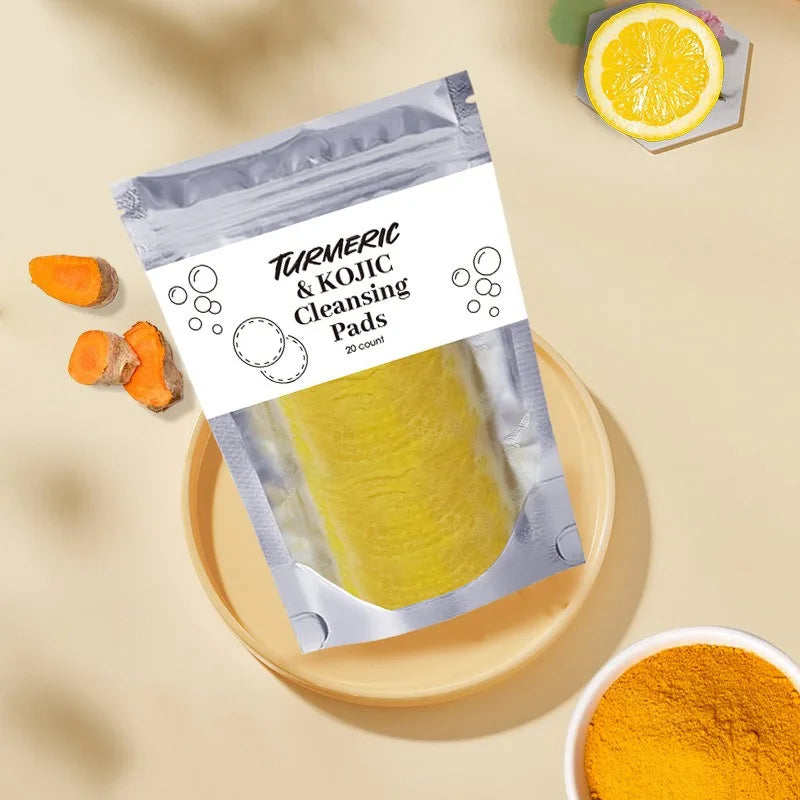 Turmeric Cleansing Pads Kojic Acid Helps Balance Skin Oil