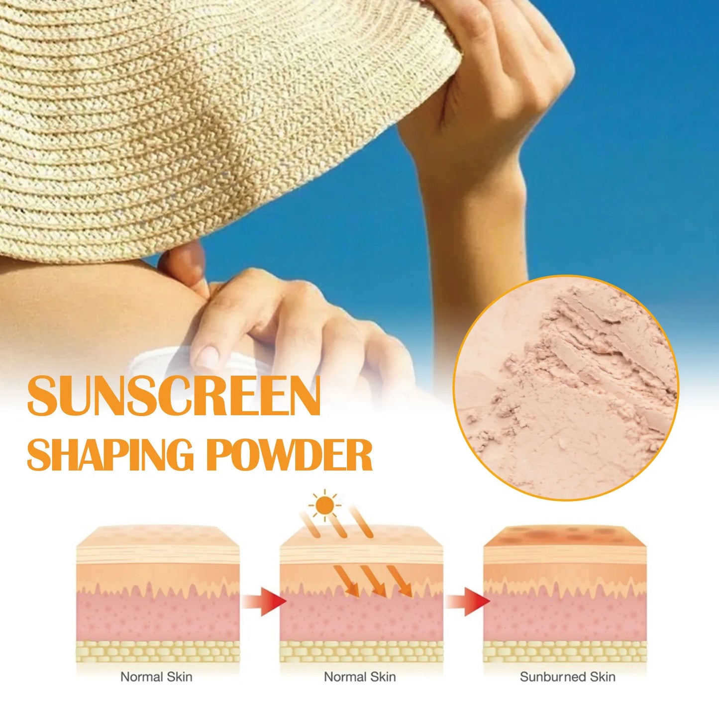 Sunscreen Loose Powder Sunblock Skin Protective Solar Blocker