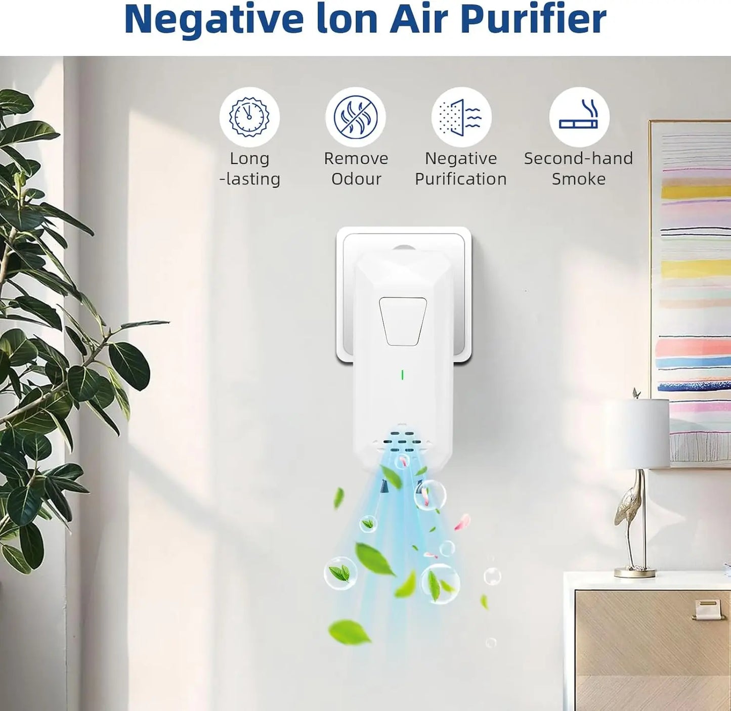 Air Ionizers for Home Negative Ion Generator Mini Air Cleaner