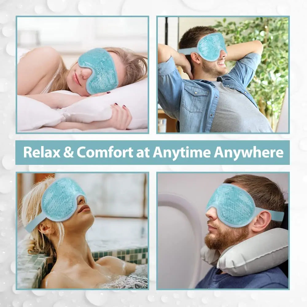 Reusable Cooling Eye Mask for Puffy Migraine Relief and Eye Fatigue