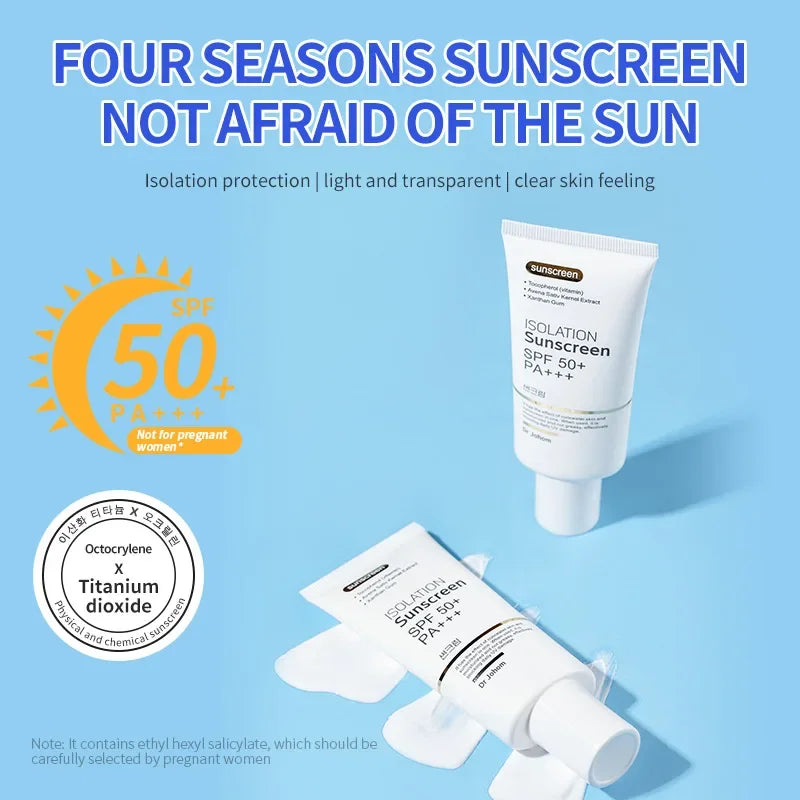 SPF 50+ Sunscreen Long Lasting Waterproof Protection Cream