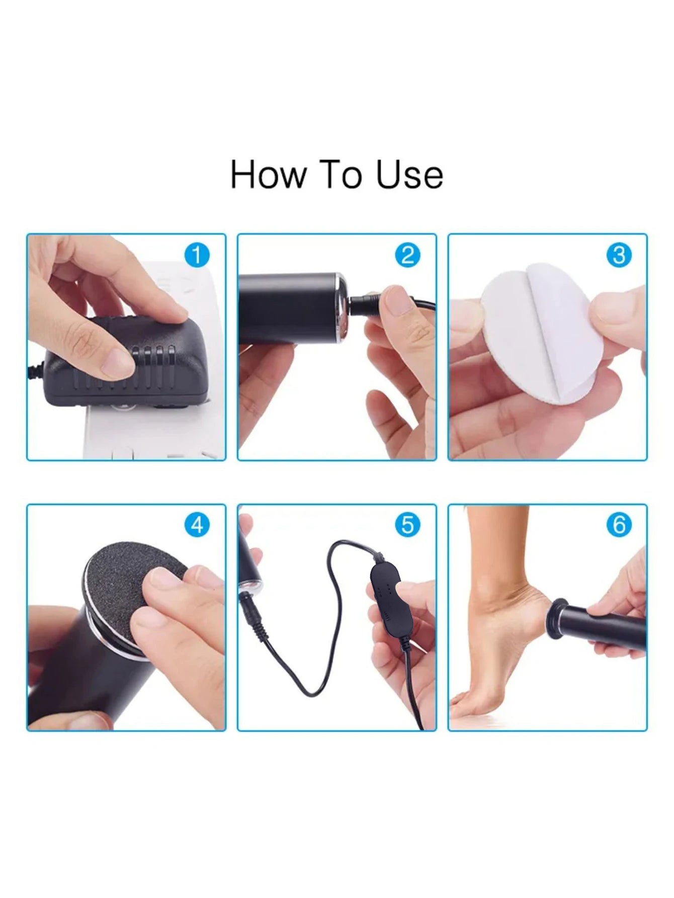 Electric Foot Callus Remover Adjustable Speed File for All