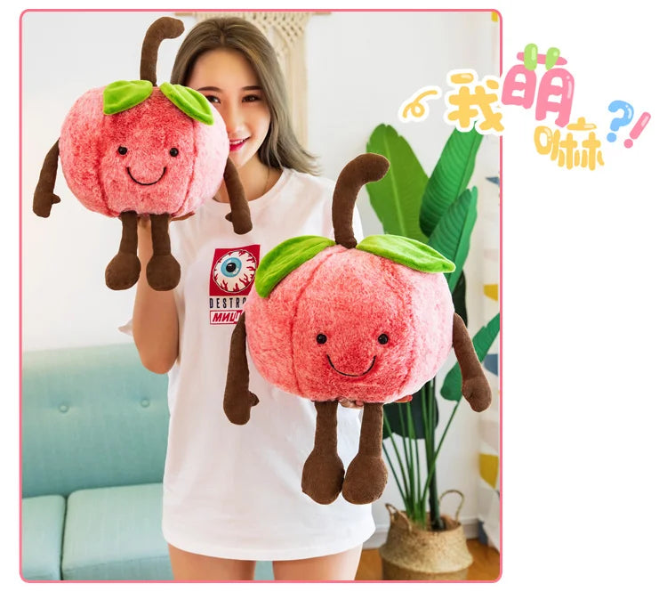 Watermelon Plush Cuddly Pillow Sleeping Cherry Doll Gift