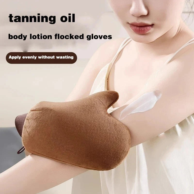 Self Tanning Mitt Glove Reusable Exfoliating Bath Tools