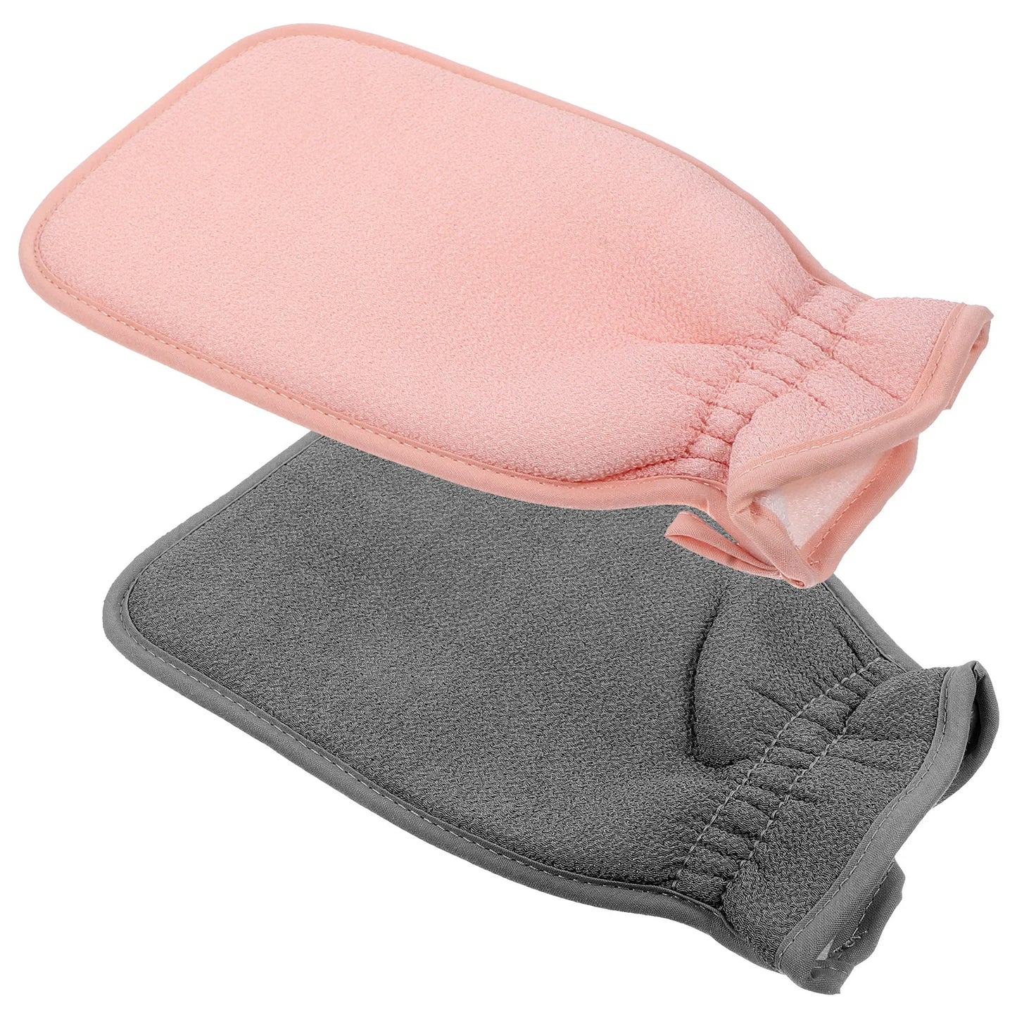 2 Pcs Clean Bath Towel Scrubber Glove for Adults Exfoliating Mitt