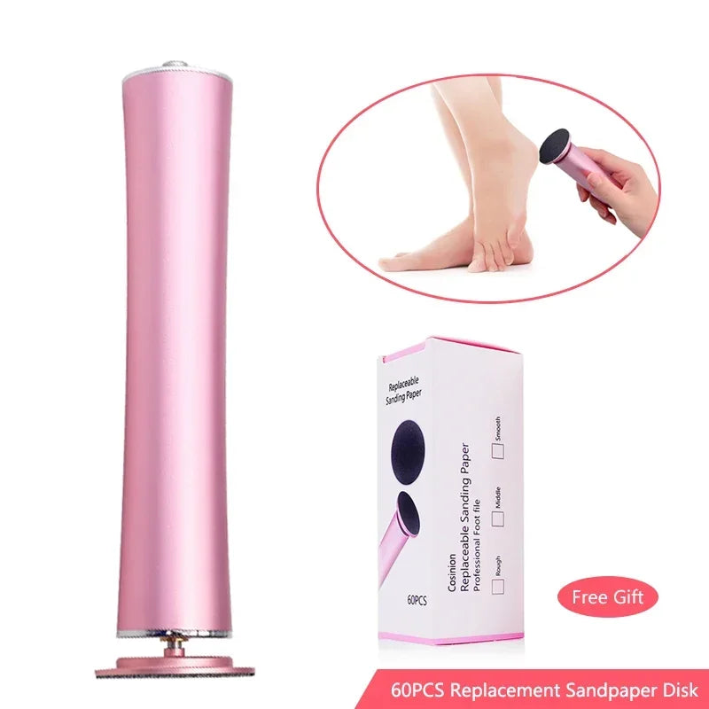 Electric Rechargeable Pedicure Tools Remove Dead Skin Callus Remover