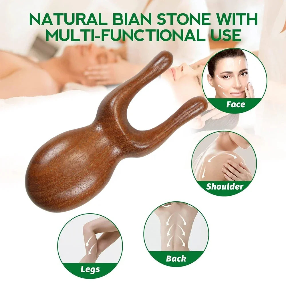 1Pcs Face Scalp Gua Sha Massager for Natural Wellness