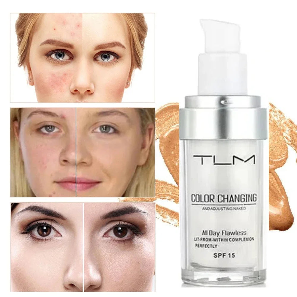 30ML TLM Foundation Color Changing Makeup Base Cream